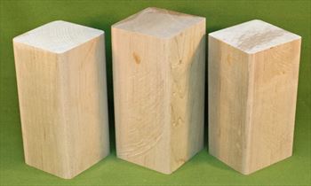 Blank #700 - Maple Solid Turning Blanks ~ 3 Each ~ 3" x 3" x 6" ~ $19.99